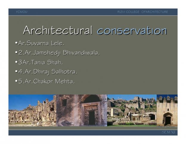 Architectural Conservation