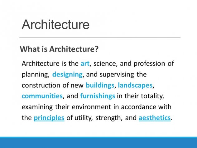 What is Architecture?