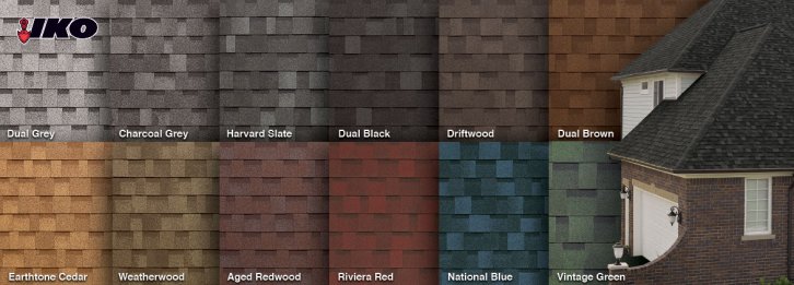 Cambridge Shingle swatches