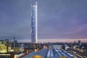 A projection of the planned tower in Paddington, west London.