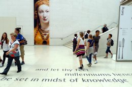 British Museum floor, London, England, UK