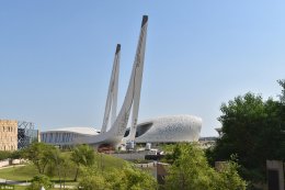 Qatar Faculty of Islamic Studies is an academic building in the centre of the Qatari capital, Doha. Qatar is currently undergoing a massive building boom, driving by oil wealth and the 2022 football World Cup