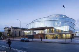 Space age: Oxford's Blavatnik school of government, which aims to improve, inform and support better public policy and government in every country of the world, has caught the eye and looks like something from out of space