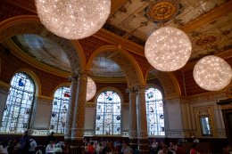 the Victoria and Albert Museum, cafe, London, England
